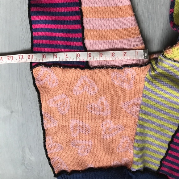 THE RAGGED PRIEST WOMENS PANTS KNIT PATCHWORK WORK SMALL - Picture 6 of 14